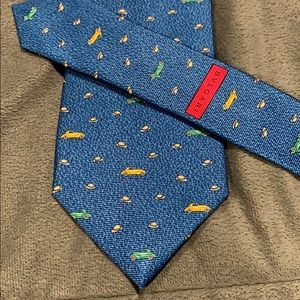 Bulgari Tie Blue Hats and Cars